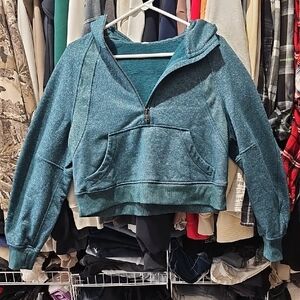 Lululemon Athletica Teal Zip-Up Hoodie